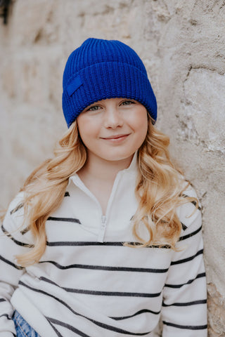 TUQUE SPENCER (ENFANT & ADULTE) -BLEU ROYAL-