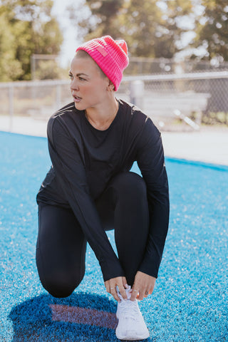 LONGSLEEVE SPORT NELLY  -MESH NOIR-