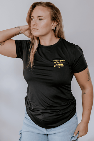 COLLAB MEL TACOS T - SHIRT CORPO DRYFIT (FEMME) - NOIR - WILL&YOU