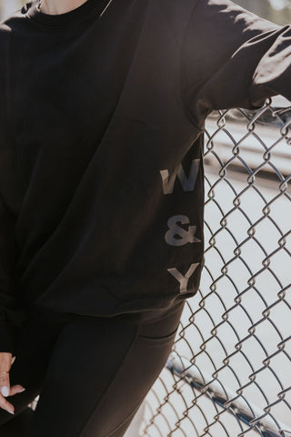 CREWNECK SPORT MARTINE - NOIR - WILL&YOU