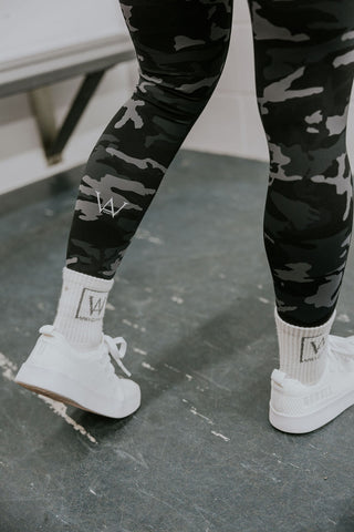 LEGGING SPORT LEXANNE (2 LONGUEURS) - CAMO NOIR - WILL&YOU