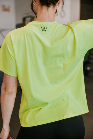 T - SHIRT SPORT RAQUELLE - JAUNE FLUO - WILL&YOU